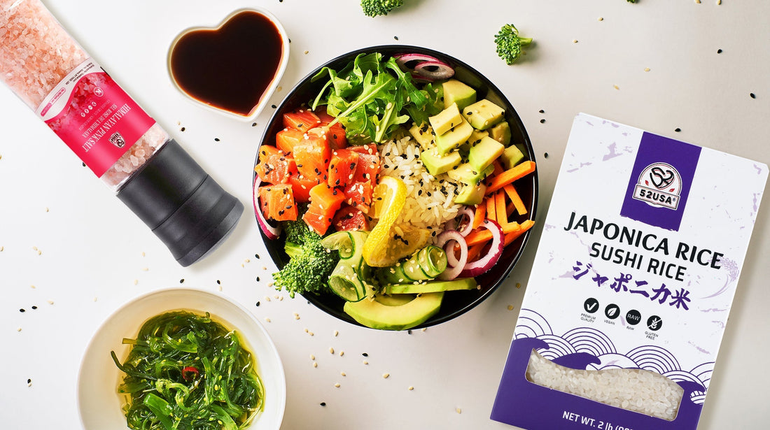 Elevate Your Weeknight Dinner with Wholesome Flavor: Hearty Grain & Veggie Salad with 52USA Premium Japonica Sushi Rice