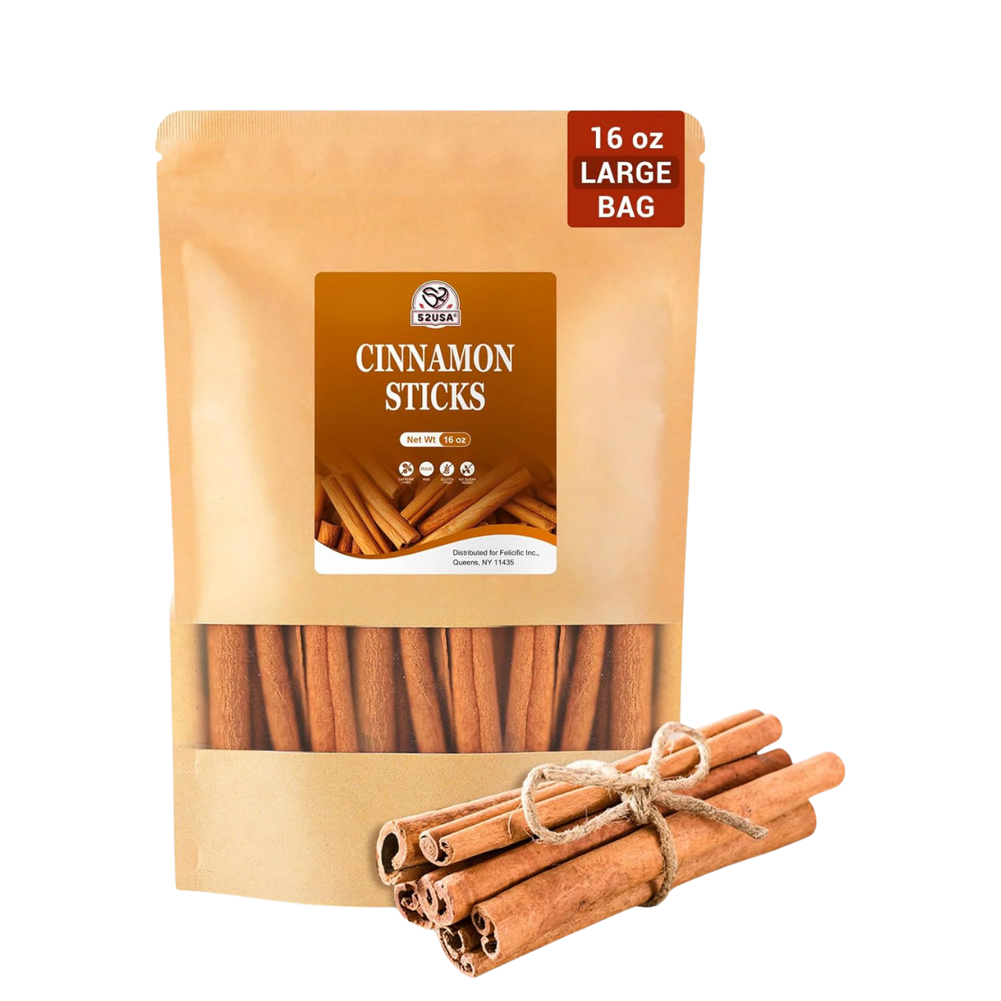 52USA Cinnamon Sticks, 16oz