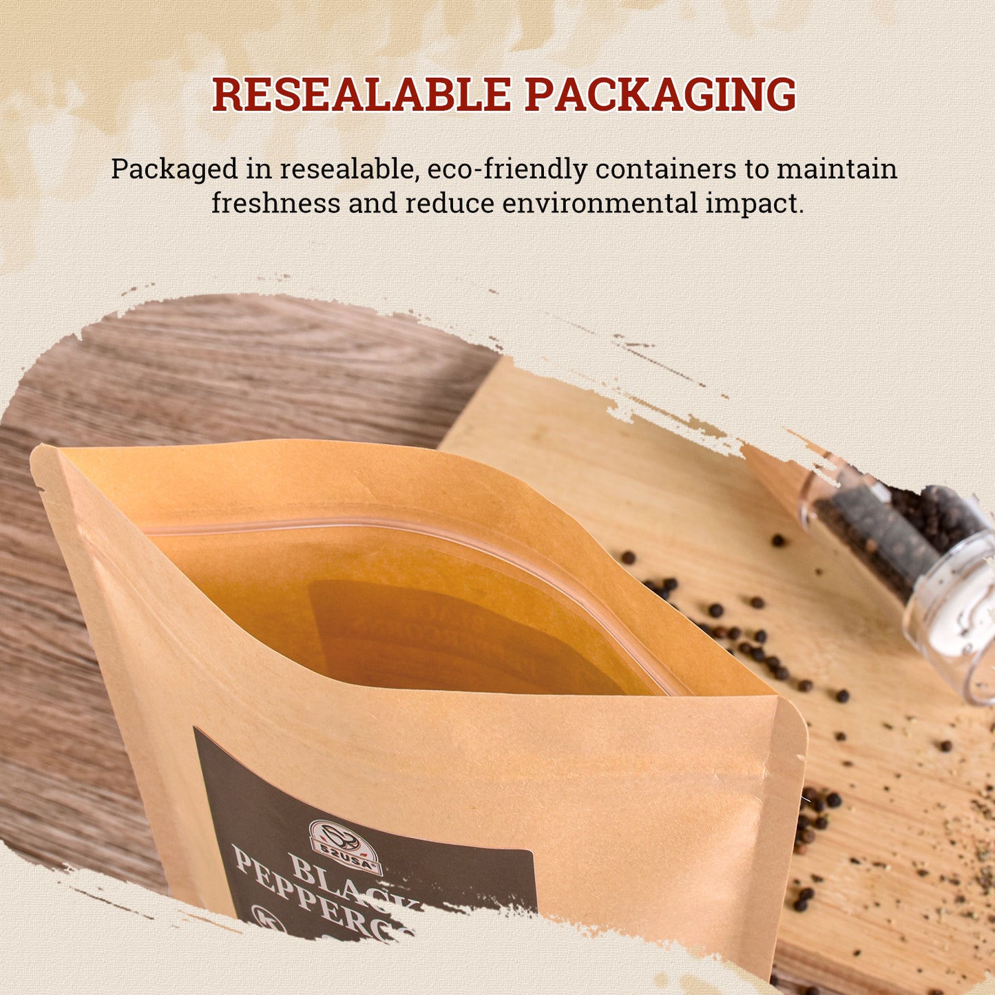 52usa Whole Black Pepper 12oz