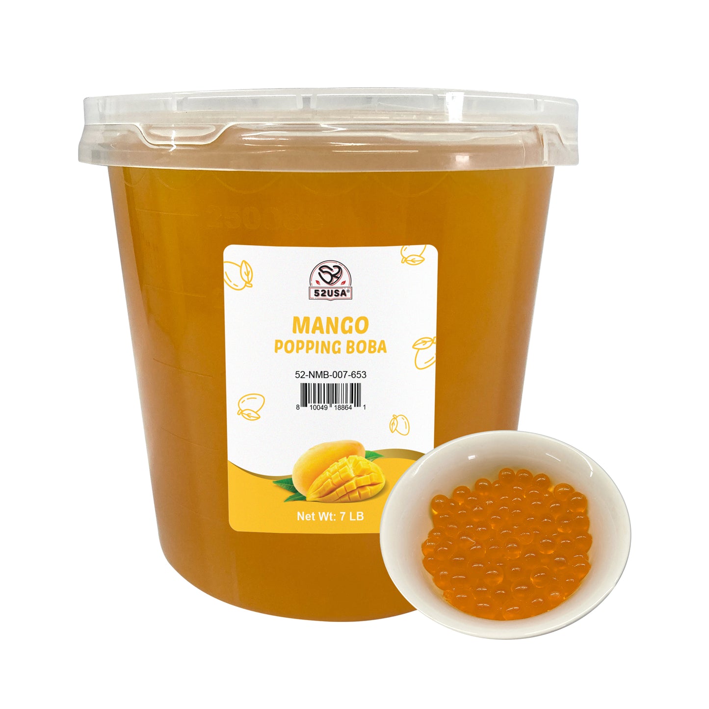 52usa Mango Popping Boba, 7lb