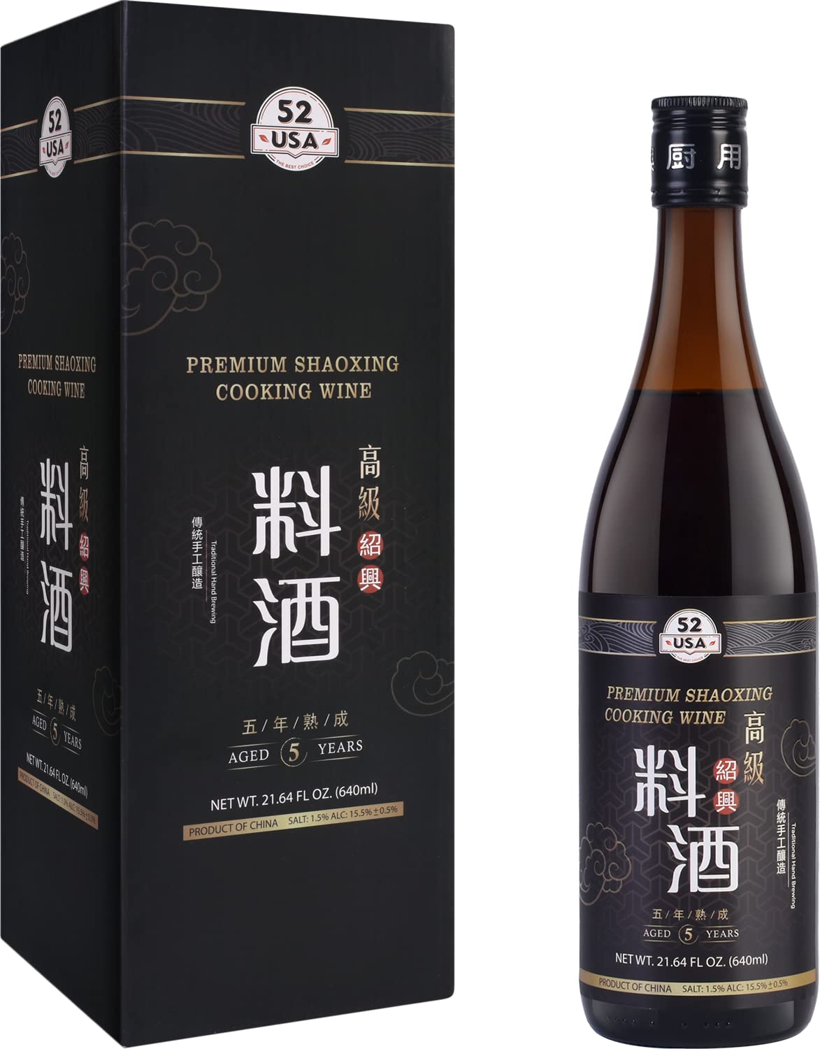 52usa Shaoxing Premuim Cooking Wine 640ml