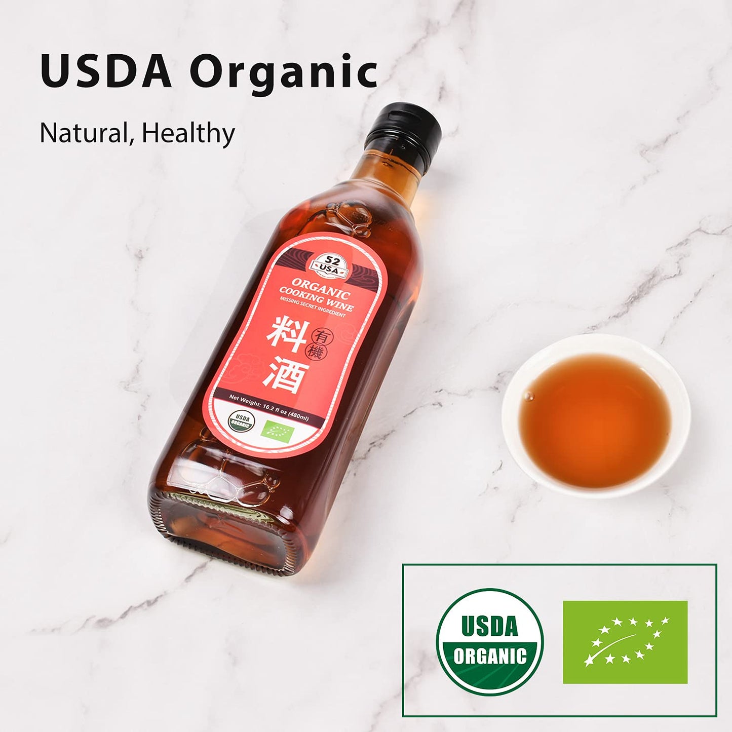 52usa Organic Shaoxing Rice Cooking Wine 16.2oz
