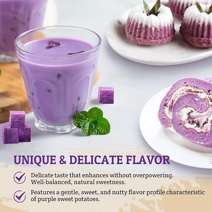52USA Ube Powder 8 Oz, Purple Sweet Potato Powder, Natural Food Coloring