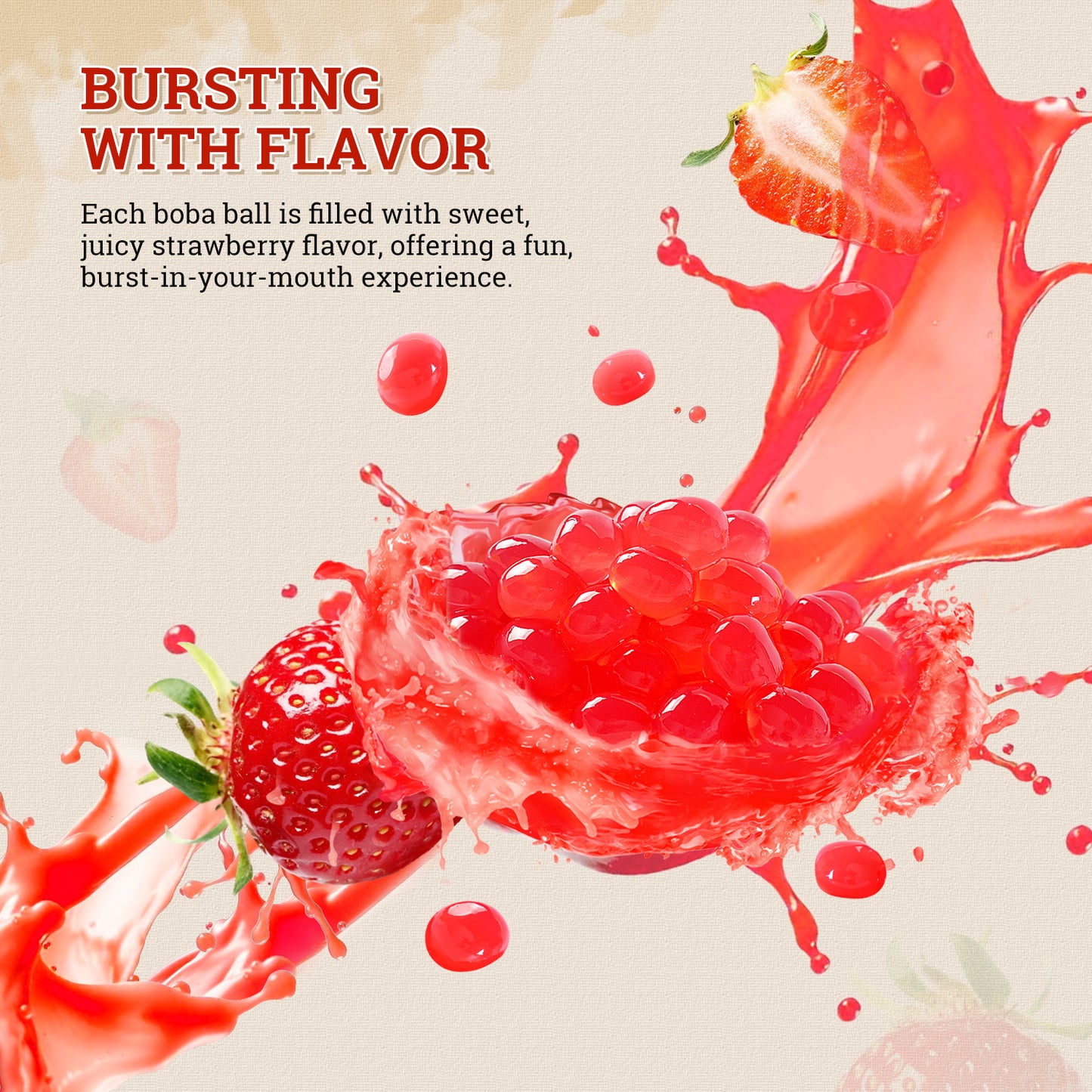 52USA Passion Fruit & Strawberry Popping Boba Duo: Passion Fruit 3.2kg + Strawberry 500g – DIY Topping Kit for Bubble Tea & Summer Drinks
