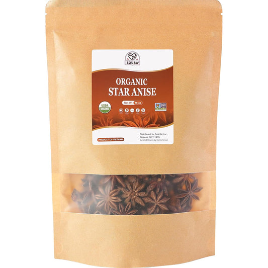 52USA Organic Star Anise Whole, 16oz