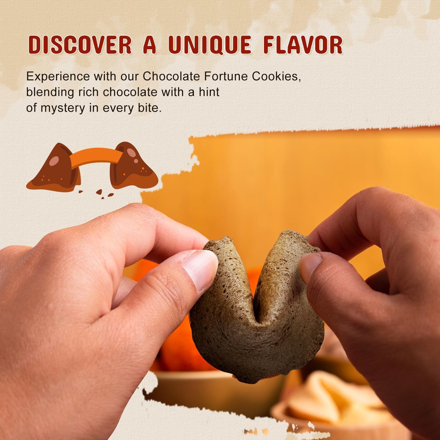 52USA Fortune Cookies, 350pcs, 3-in-1 Flavor