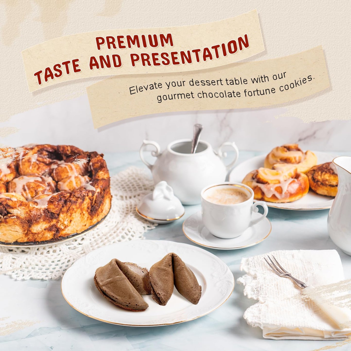 52USA Fortune Cookies, 350pcs, 3-in-1 Flavor
