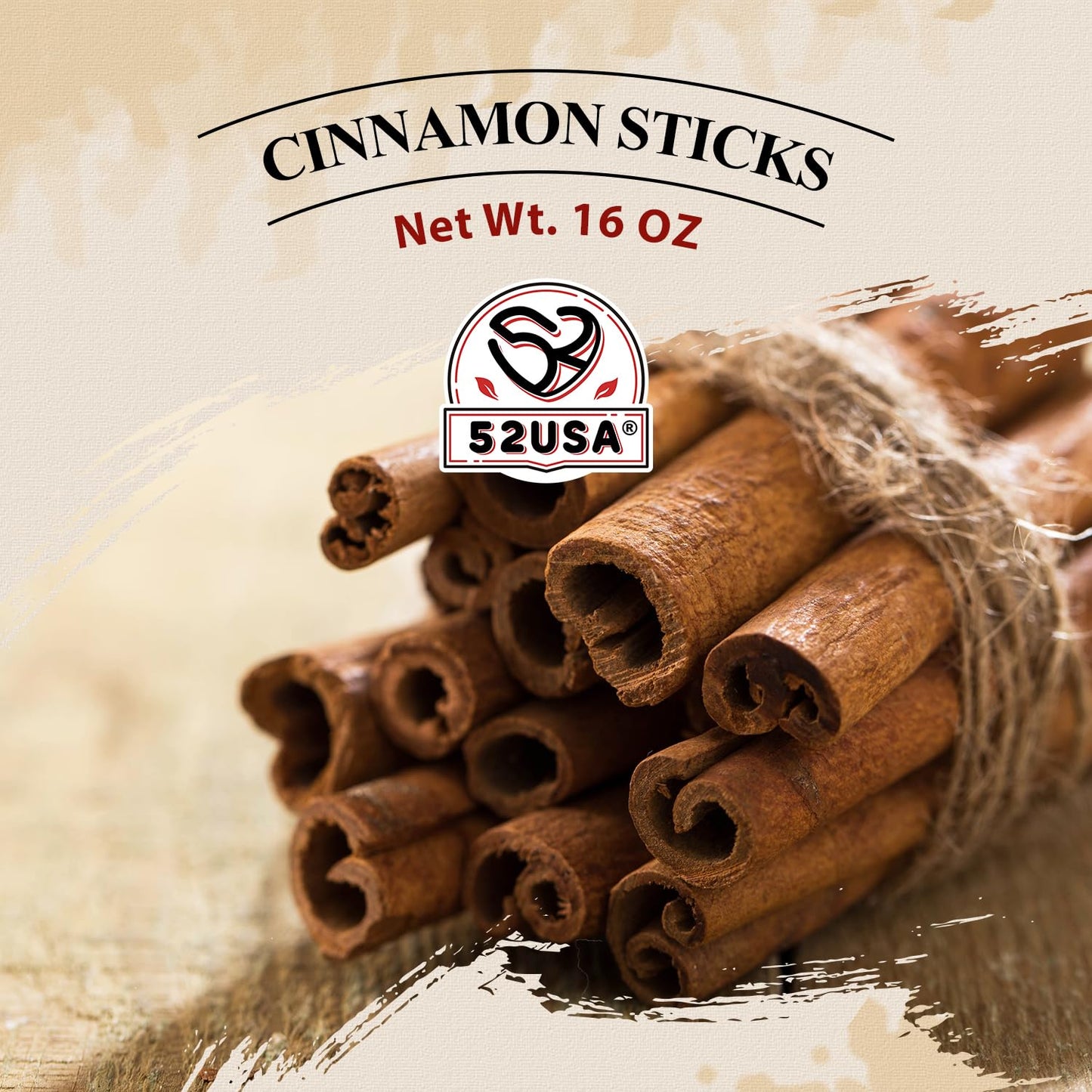 52USA Cinnamon Sticks, 16oz