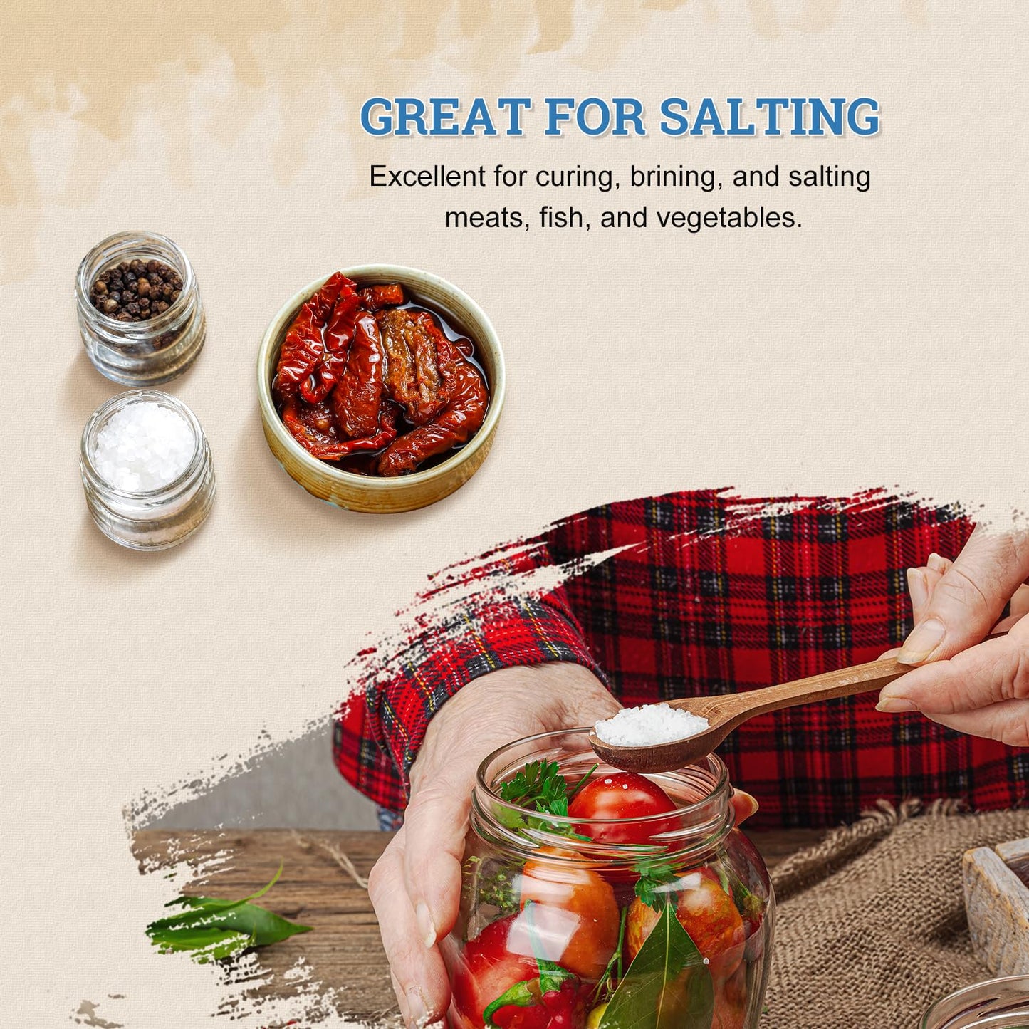 52USA Himalayan White Salt Coarse Grain, 1lb