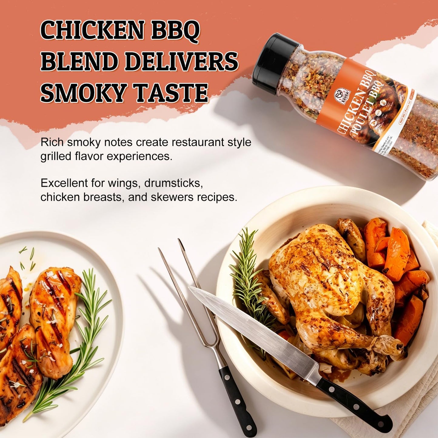 52USA Air Fryer Seasoning Blends Gift Set, 4 Pack Assorted Cooking Spices–Fries Potatoes, Pizza, Roast Veggies, Chicken BBQ Seasoning Mix, Purpose Dry Rub Spice Kit for Air Fryer Oven Grilling Cooking