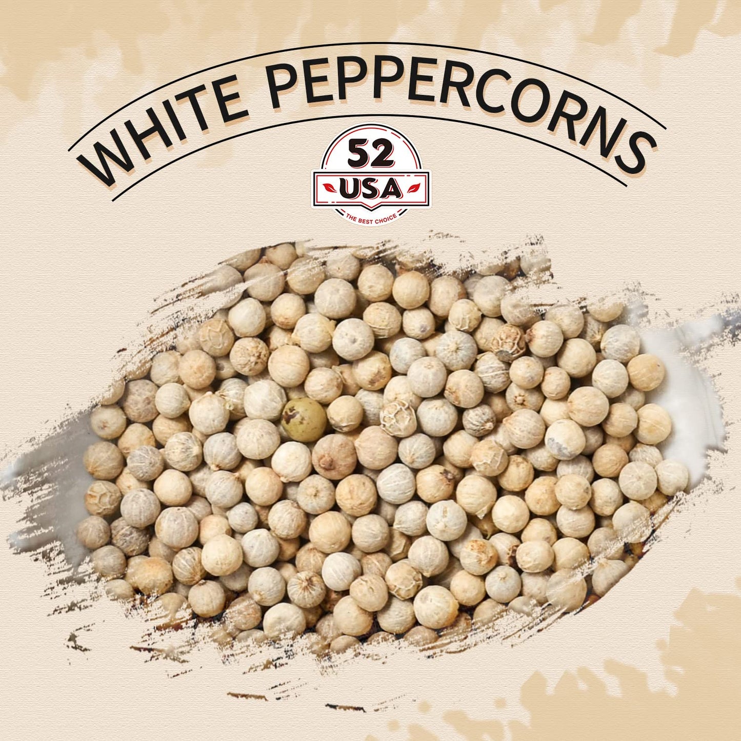 52usa White Whole Peppercorn, 18oz