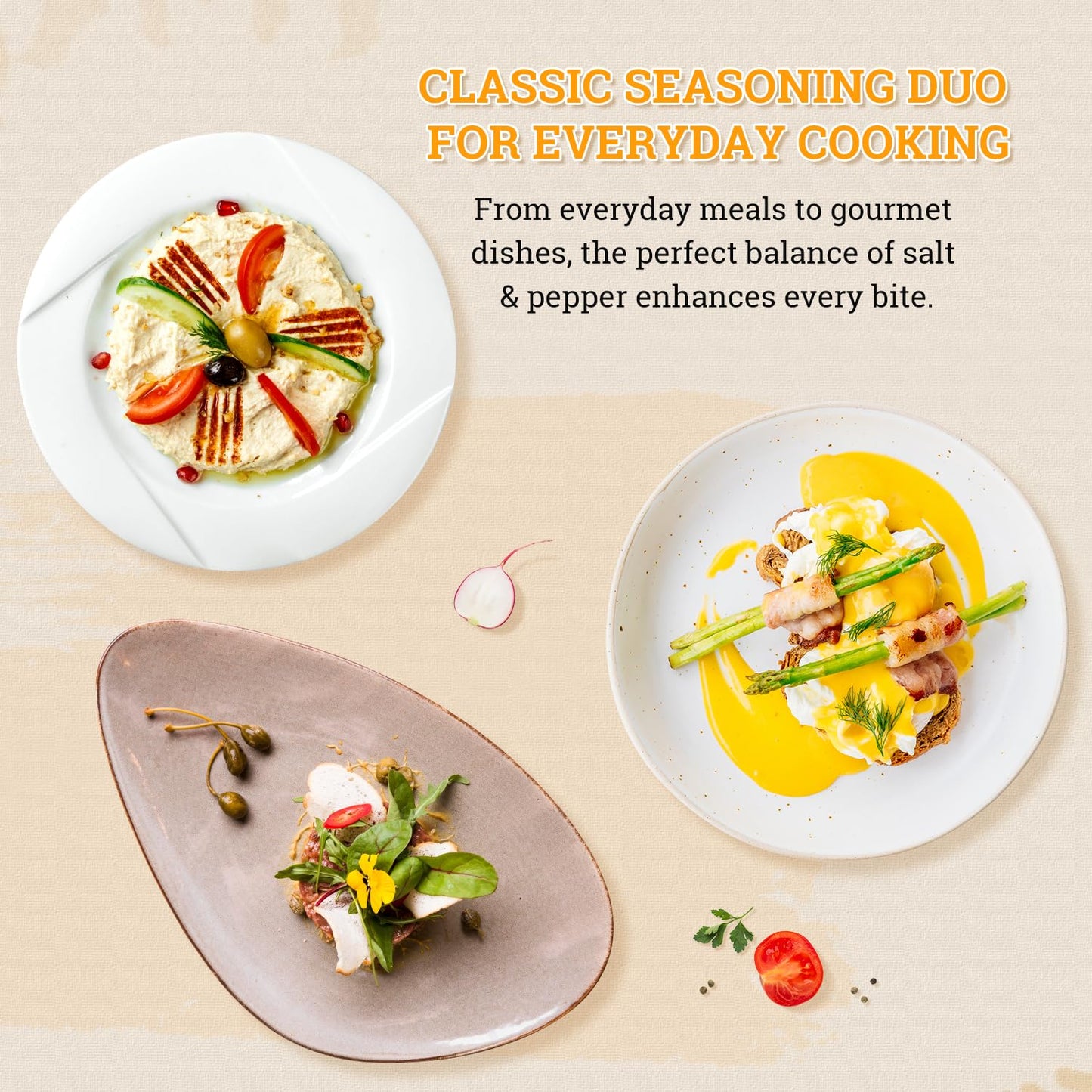 52USA Himalayan White Salt 39oz + Whole Black Peppercorns 18oz