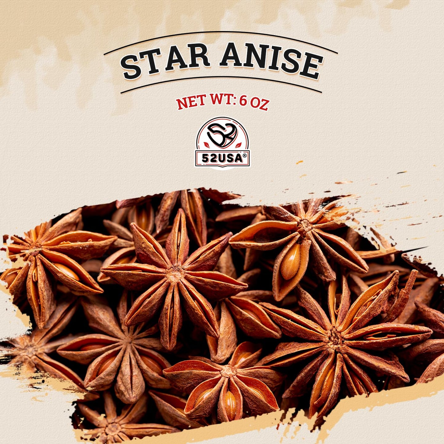 52USA Star Anise Whole, 6oz