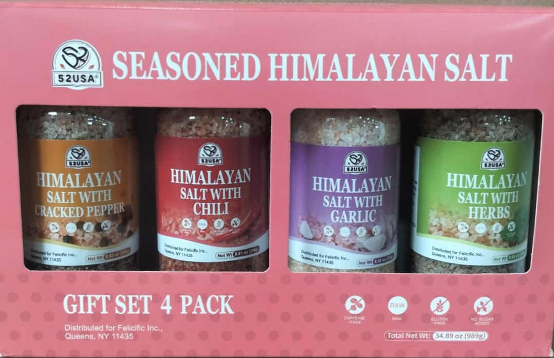 52USA Seasoned Himalayan Salt Gift Set 4 packs