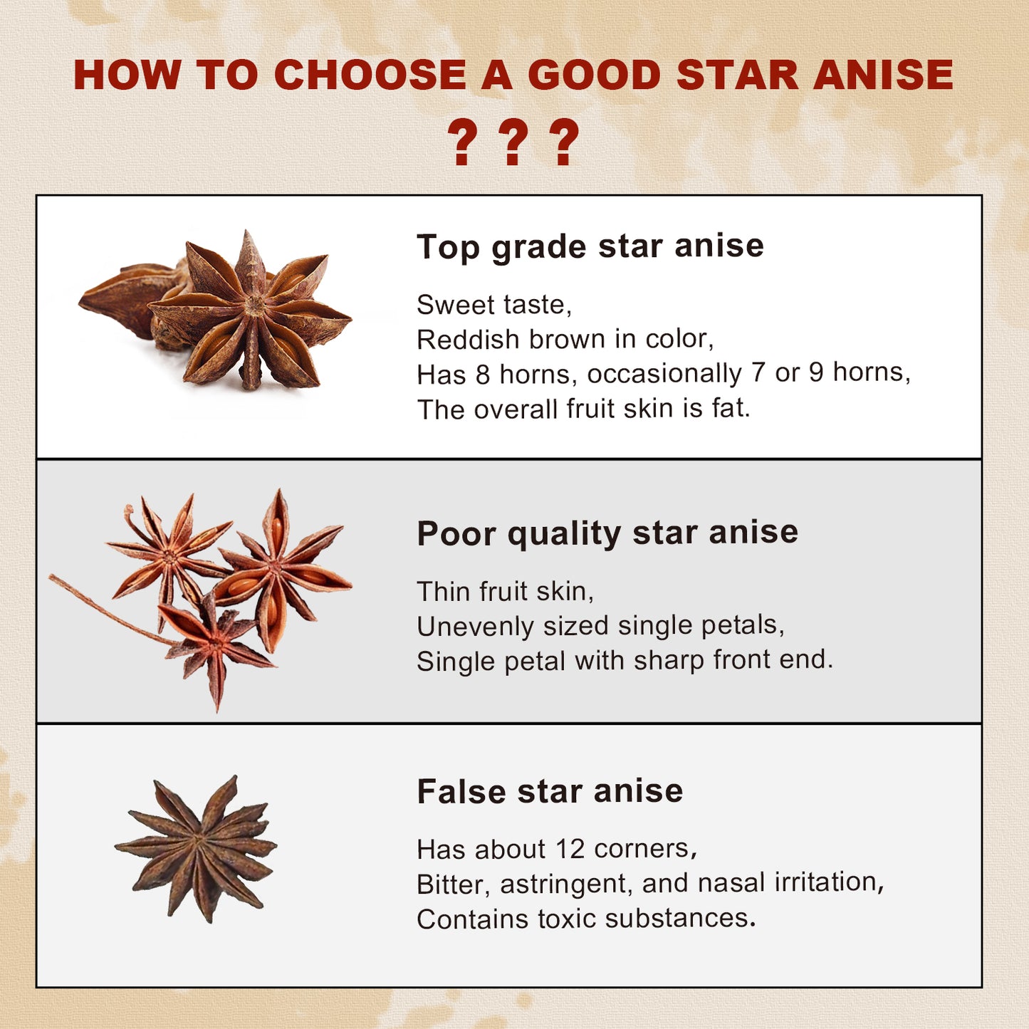 52USA Star Anise Whole, 4 Ounce (Pack of 1), NON-GMO Verified Chinese Star Anise Whole, Dried Star Anises Pods for Tea and baking