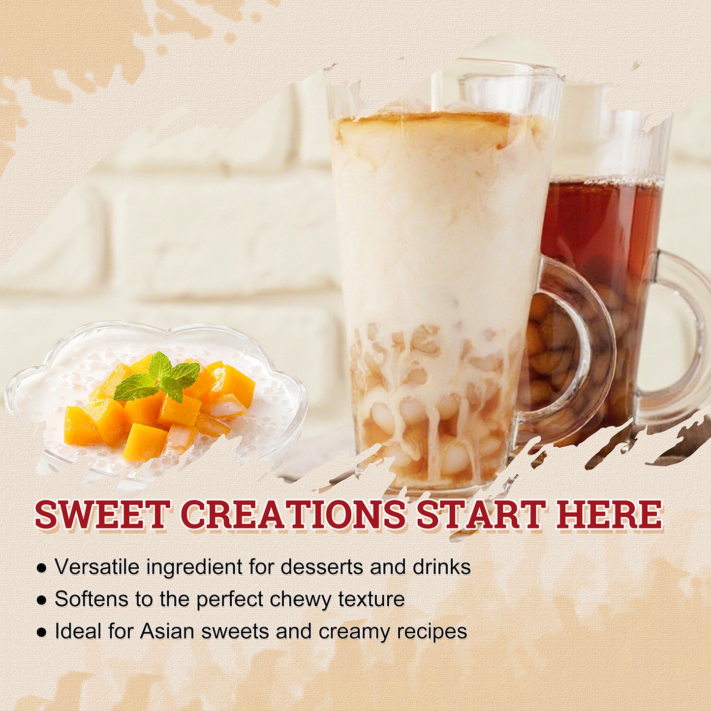 52USA Sago Pearls (Small Tapioca Pearls) 1.1 lb (500 g) - 2pack