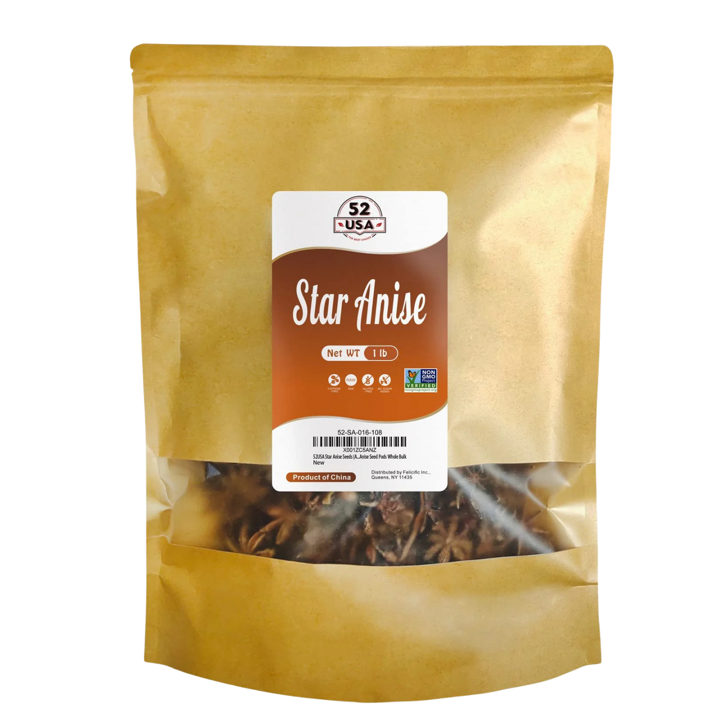52USA Star Anise Whole, 16oz