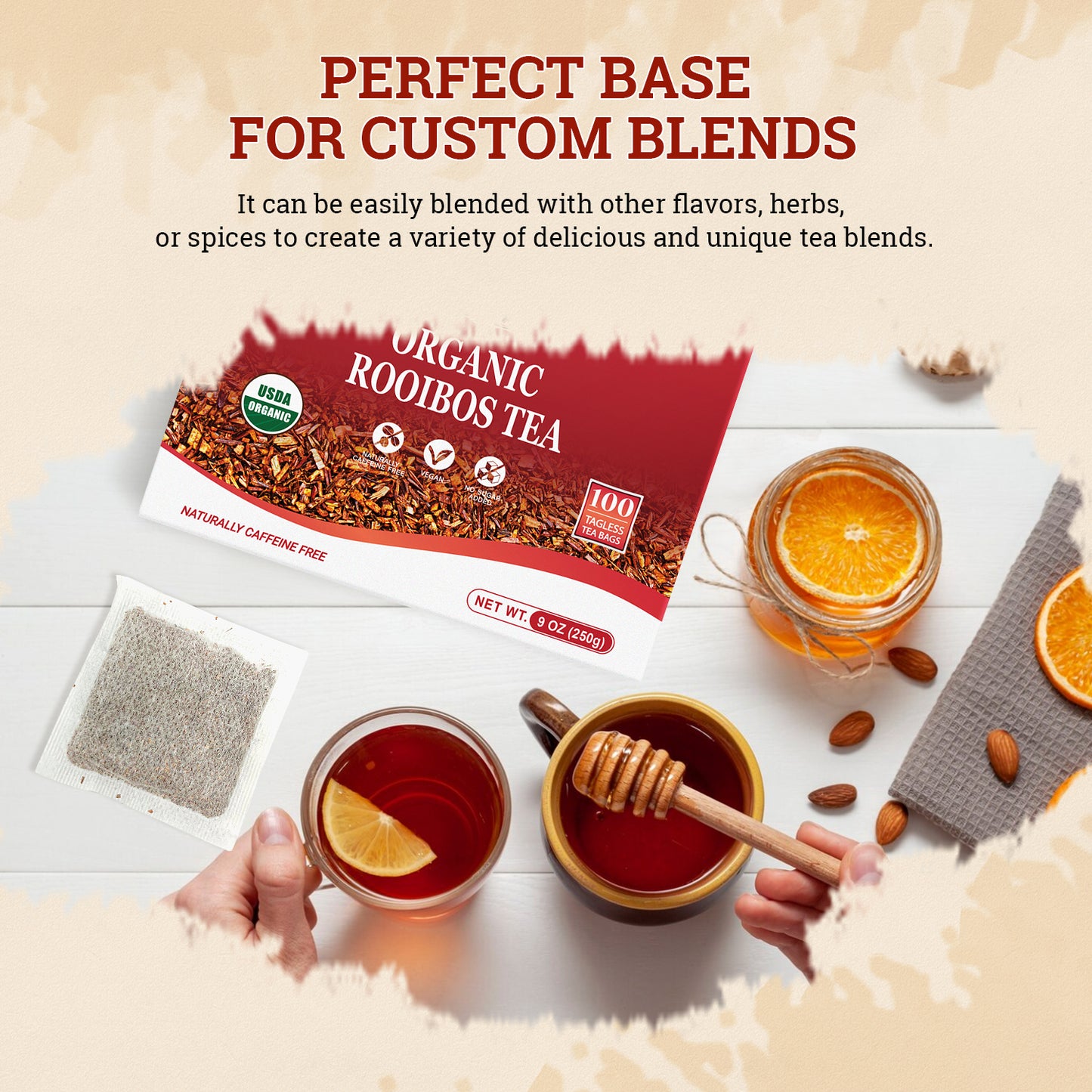 52USA Organic Rooibos Tea, 100 Bags