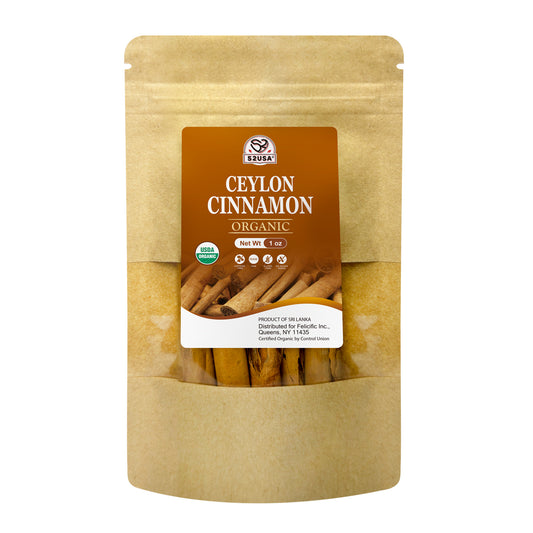 52usa Organic Ceylon Cinnamon Sticks, 1oz