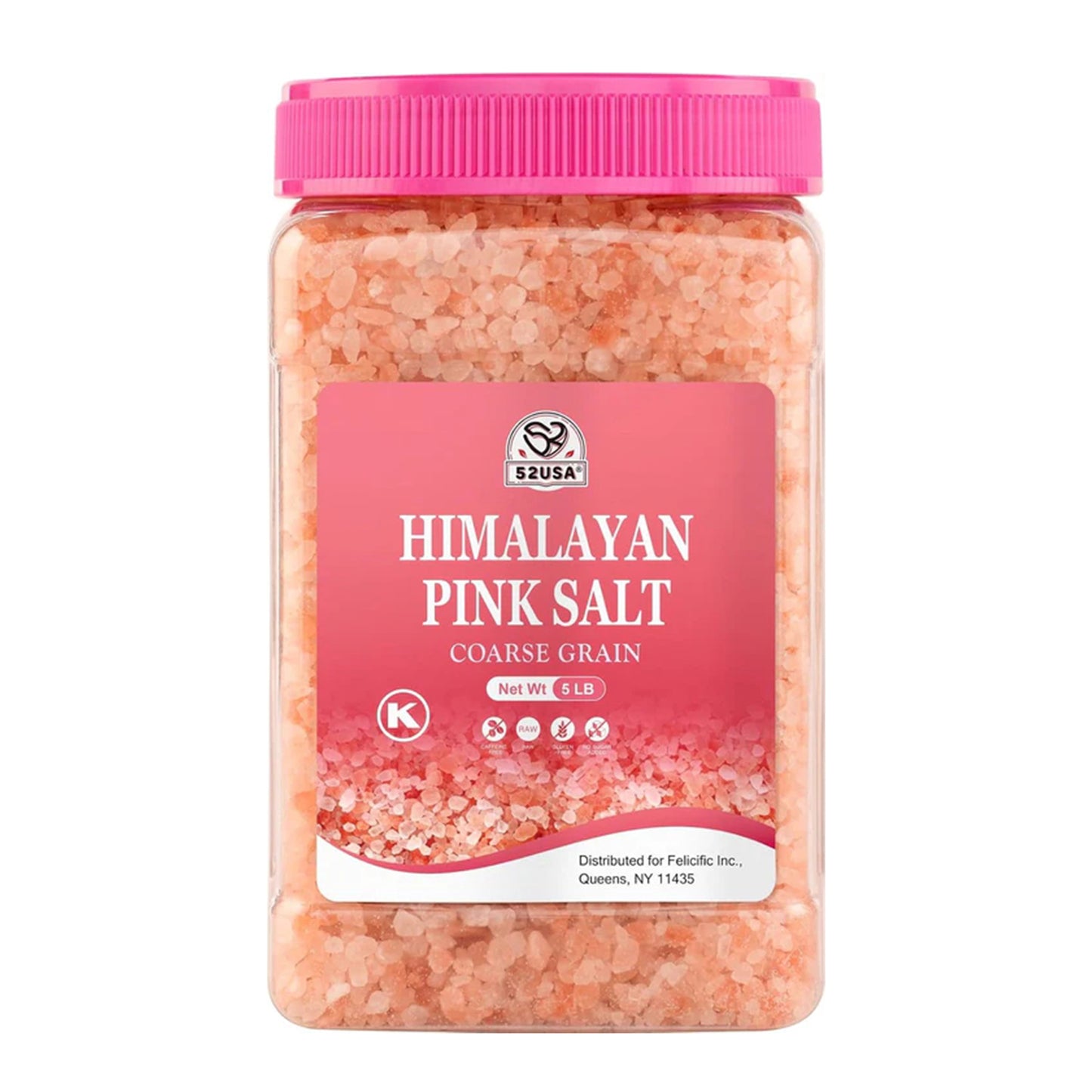 Himalayan Pink Salt, Coarse Salt 5lb (80oz)