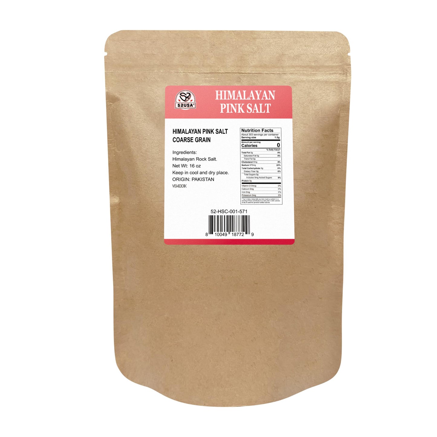 52usa Himalayan Salt Coarse 1lb