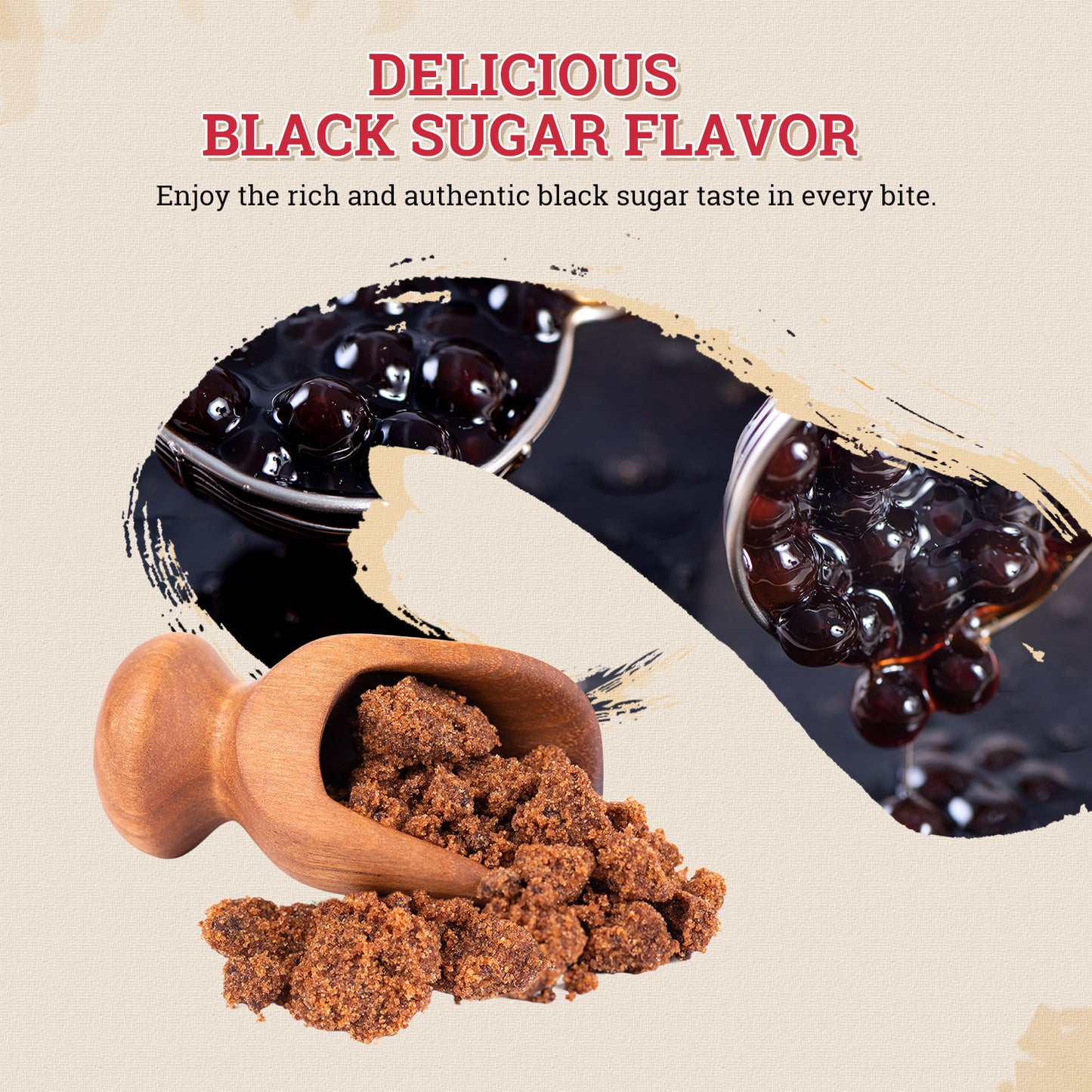 52USA Boba Tapioca Pearl, Black Sugar Flavor, Fresh Bubble Tea Pearl, 8.8 Oz (250 g), Black Tapioca Pearl For Bubble Tea, Ready in 5 Minutes (Pack of 1)