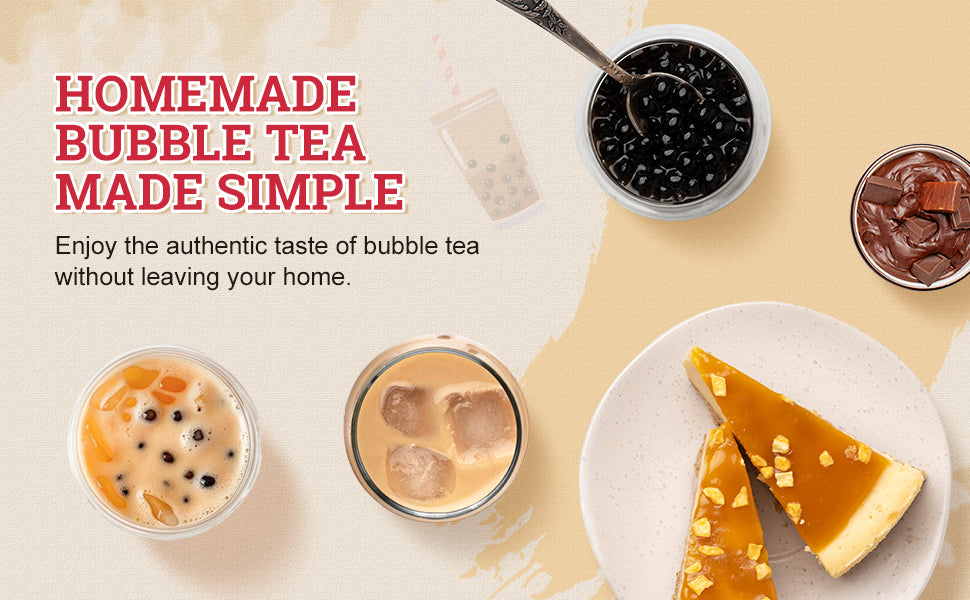 52USA Boba Tapioca Pearl, Black Sugar Flavor, Fresh Bubble Tea Pearl, 8.8 Oz (250 g), Black Tapioca Pearl For Bubble Tea, Ready in 5 Minutes (Pack of 1)