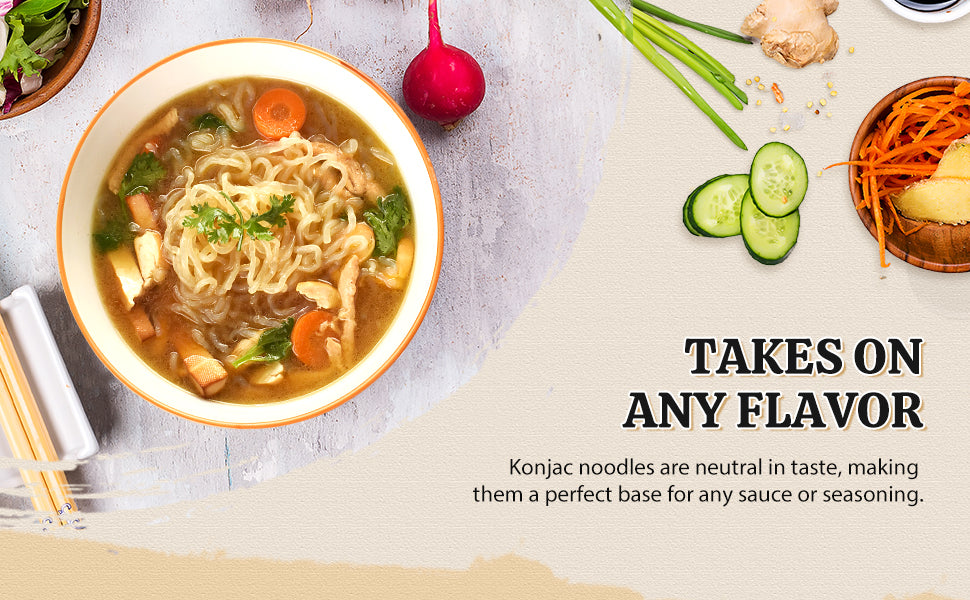 52USA Complete Asian Noodle Kit: Shirataki Noodles 12-Pack, Low Sodium Soy Sauce 16.2oz & Bamboo Chopsticks 5-Pair Set – Low Fat, Ready-to-Eat Meal Bundle