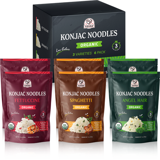 52USA Organic Konjac Shirataki Noodles, 6-Pack (52.8oz)