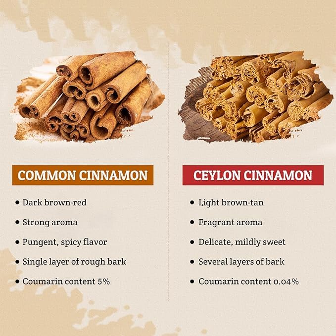 52USA Ceylon Cinnamon Sticks 1 Lb (16 oz), Whole Ceylon Cinnamon Stick, Perfect for Baking, Cooking & Beverages, Non-GMO, Kosher Certified - Cassia Cinnamon from Sri Lankan (453g)