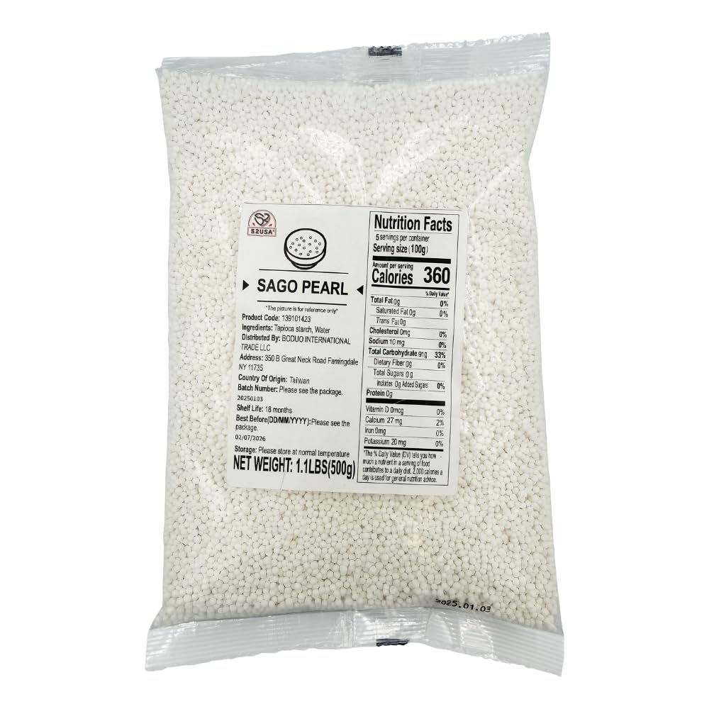 52USA Sago Tapioca Pearls 1.1 lbs (500g)