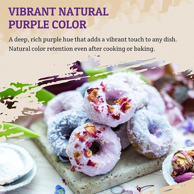 52USA Ube Powder 8 Oz, Purple Sweet Potato Powder, Natural Food Coloring