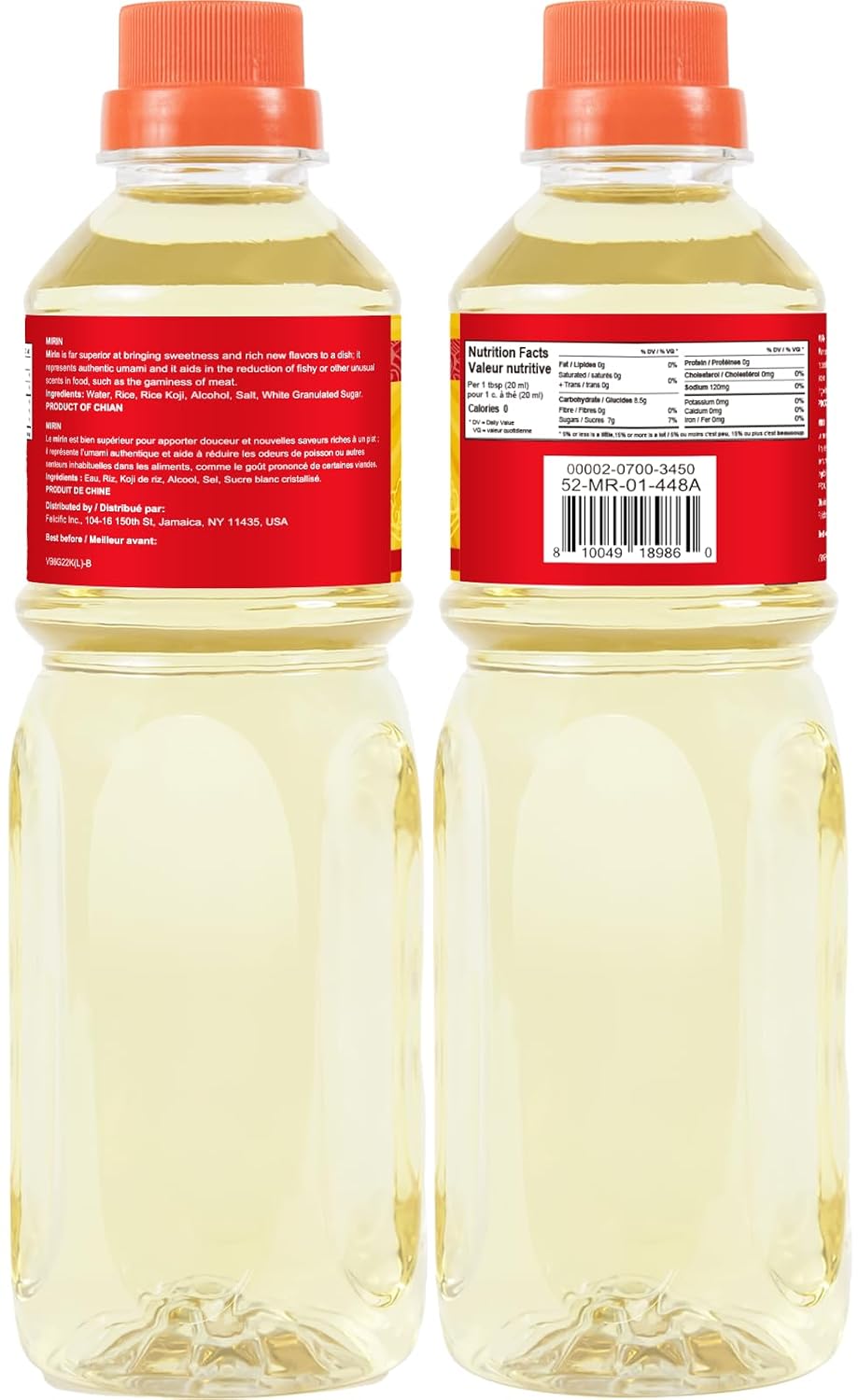 52USA Mirin Cooking Wine, Authentic Japanese Seasoning for Sauces Japanese Mirin for Teriyaki Sauce, Marinades, and Glazes, 16.9 FL OZ Bottle