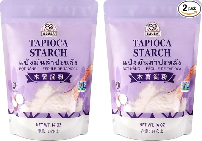 52USA Tapioca Starch, 28 oz (Pack of 2), Premium Thickener for Cooking, Baking, Bubble Tea & Food Thickening