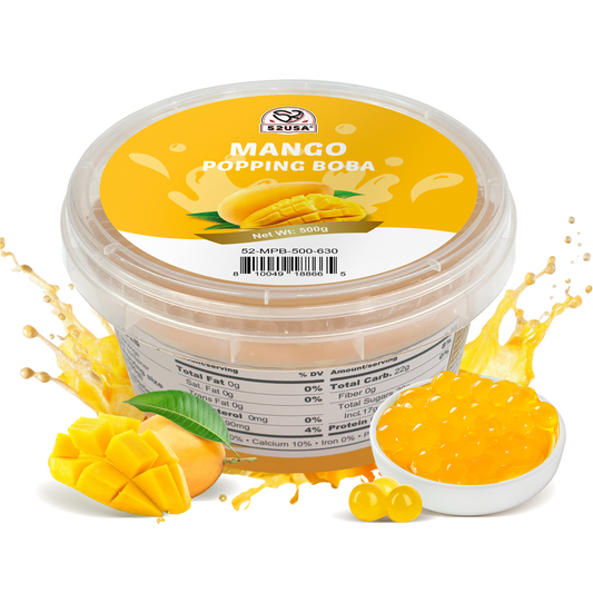 52USA Mango Popping Boba, 500g