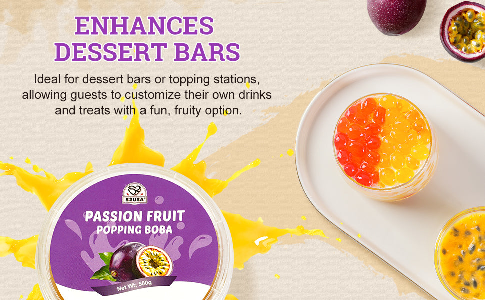 52USA Popping Boba Duo Bundle: 3.2kg Bulk Tub + 500g Pack – Assorted Fruit Flavors for Bubble Tea & Summer Drinks
