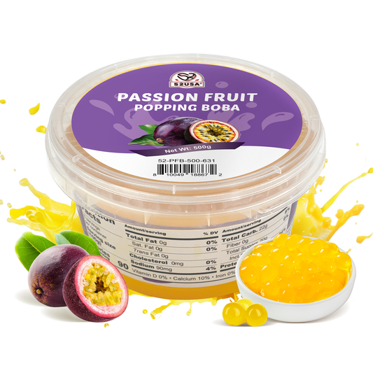 52USA Passion Fruit Popping Boba, 500g
