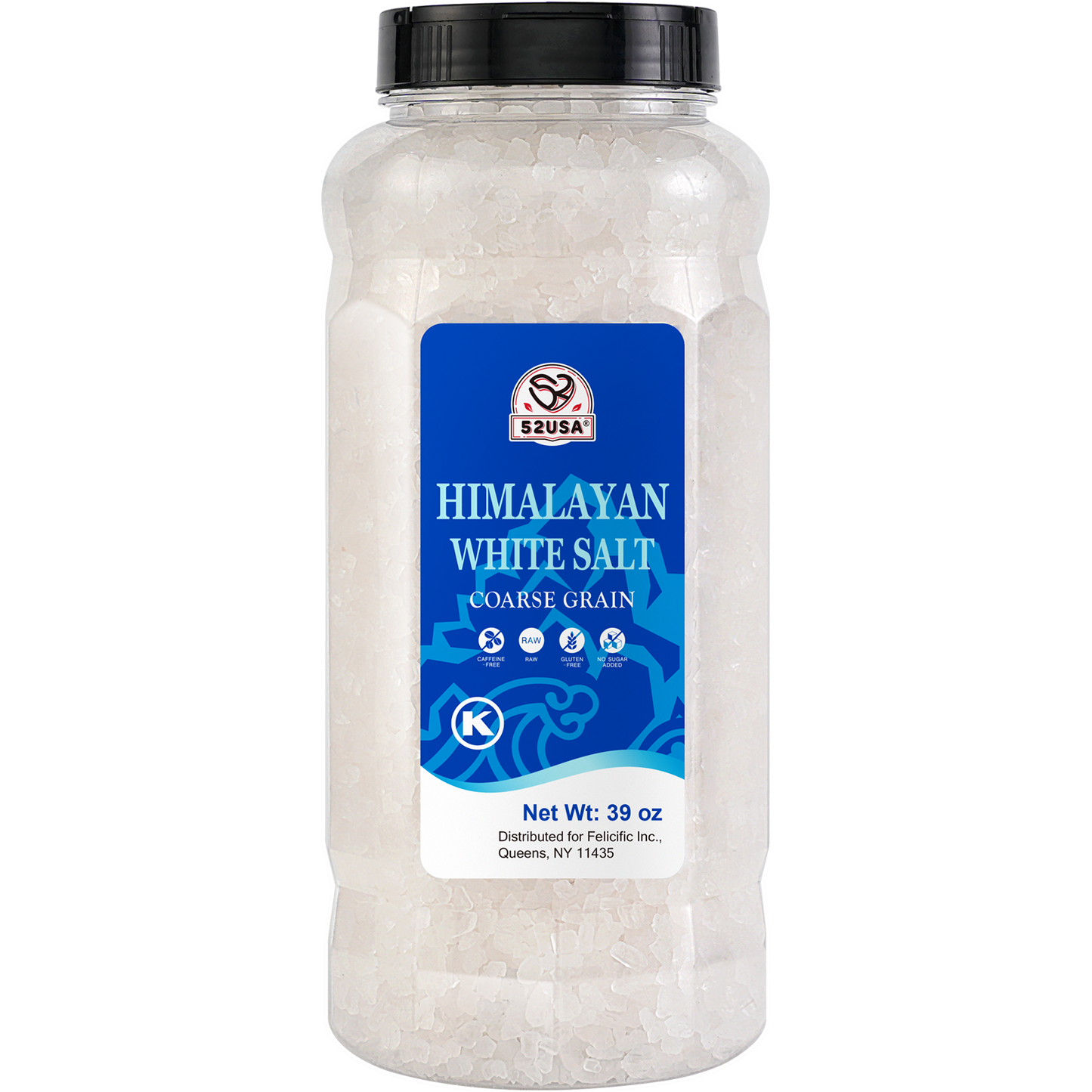 52USA Himalayan White Salt Coarse, 39oz