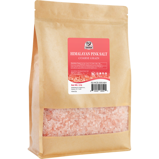 52USA Himalayan Pink Salt Coarse, 80oz