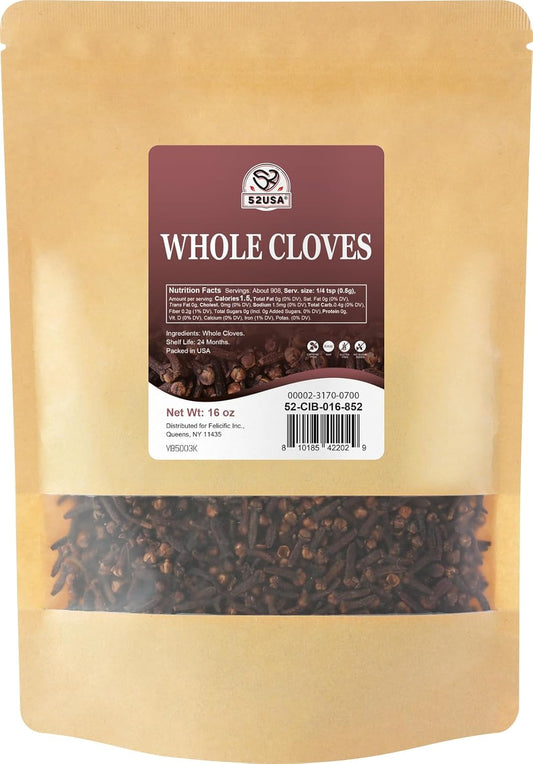 52USA Whole Cloves 16oz