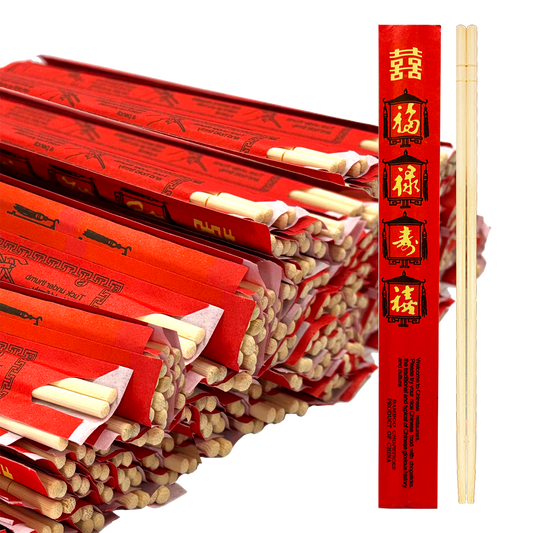 52USA Disposable Bamboo Chopsticks, 9" (200 Pairs)
