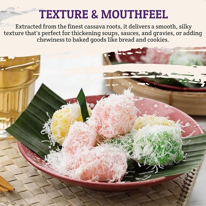 52USA Tapioca Starch, 28 oz (Pack of 2), Premium Thickener for Cooking, Baking, Bubble Tea & Food Thickening