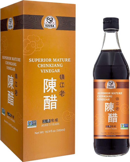 52USA Chinese Black Vinegar, 16.9 FL OZ