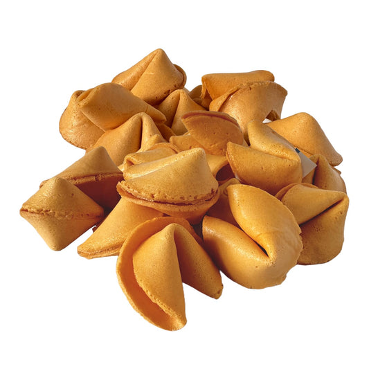 52USA Fortune Cookies, Vanilla Flavor, 25 Count Fortune Cookies Individually Wrapped Bulk, Premium USA Made, Fresh Crisp Cookies 4oz, Party & Valentine Favors, Kids Treats, Chinese New Year Snacks