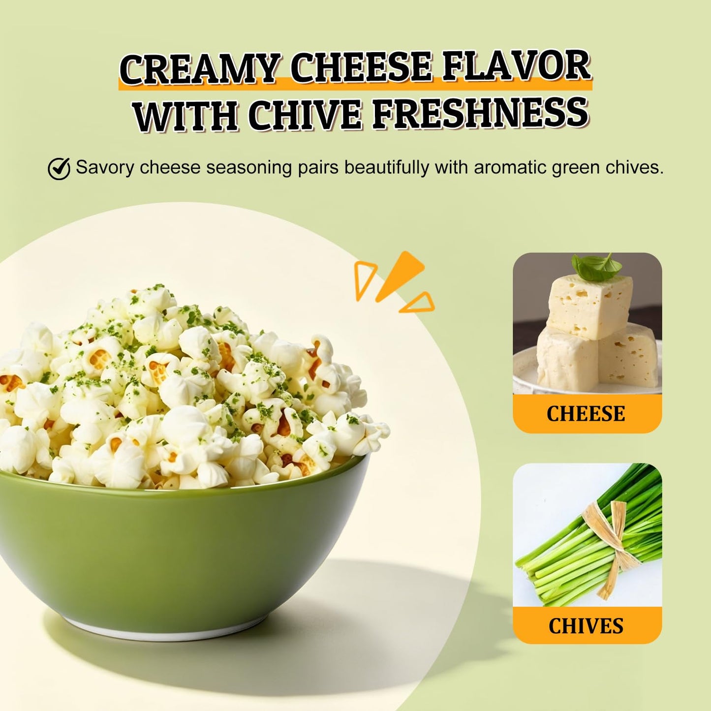 52USA Popcorn Seasoning Set, Multi-Flavor Variety Pack, Popcorn Spice Set | White Cheddar Cheese, Original Butter, Cheese & Chives, Salt & Vinegar, Old Fashioned (Pack of 4)