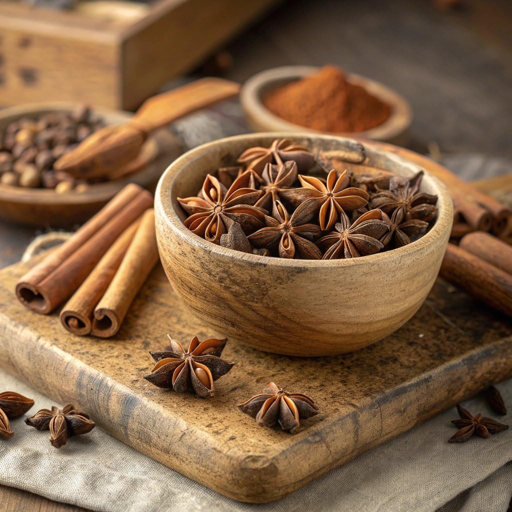 52USA NON-GMO Whole Chinese Star Anise, 4 Ounce, All Natural Spice, Anis Estrella, Dried Spice Pods, Star Anise Whole Ideal for Cooking Tea Baking & Seasoning, Anis Estrellado, Stars Anise Seeds