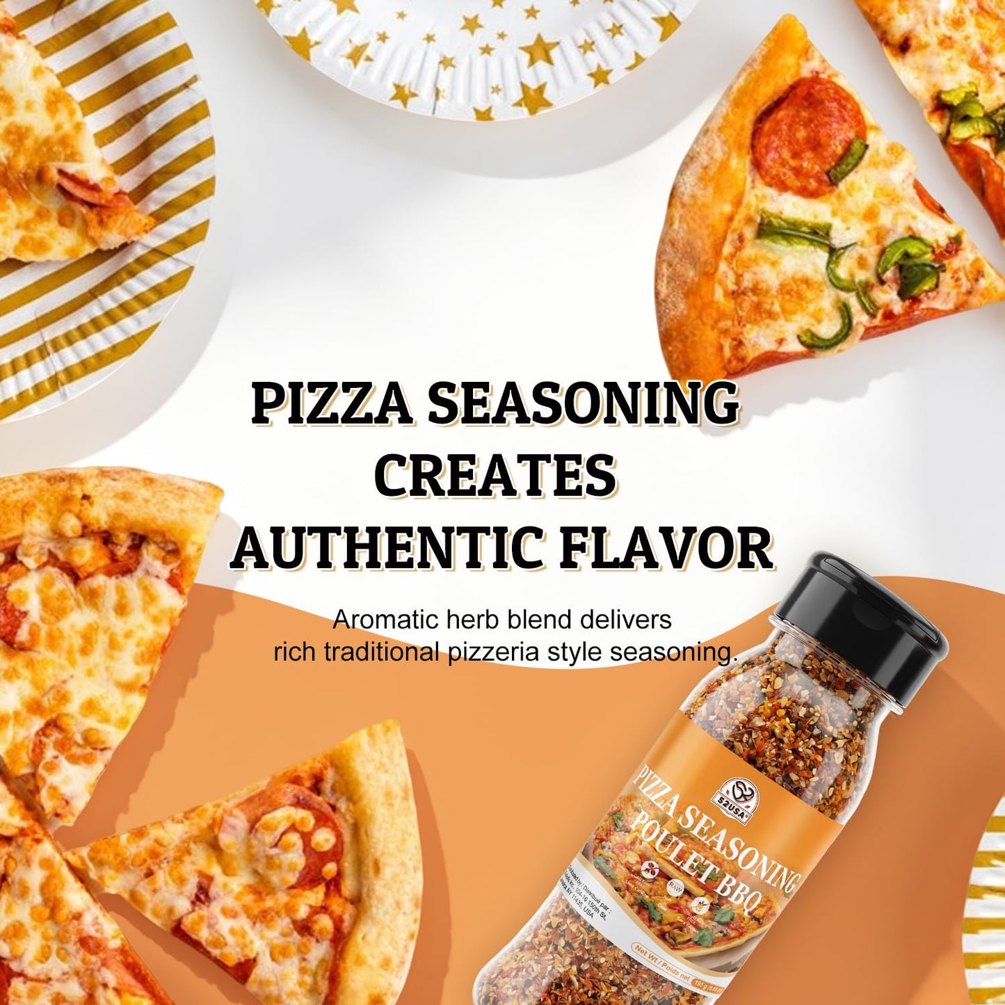 52USA Air Fryer Seasoning Blends Gift Set, 4 Pack Assorted Cooking Spices–Fries Potatoes, Pizza, Roast Veggies, Chicken BBQ Seasoning Mix, Purpose Dry Rub Spice Kit for Air Fryer Oven Grilling Cooking