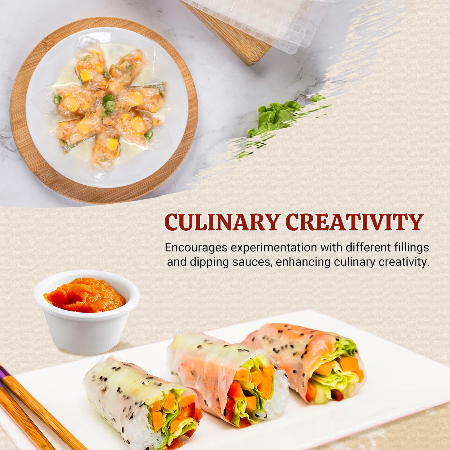 52USA Square Rice Paper