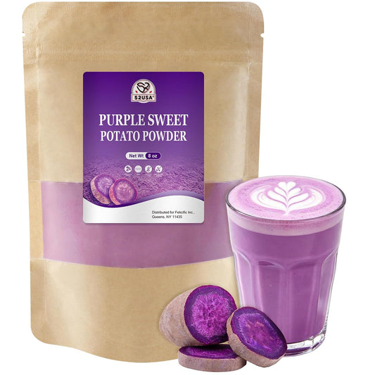 52USA Ube Powder 8 Oz, Purple Sweet Potato Powder, Natural Food Coloring