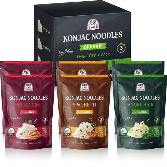 52USA Organic Konjac Shirataki Noodles, 6-Pack (52.8oz)